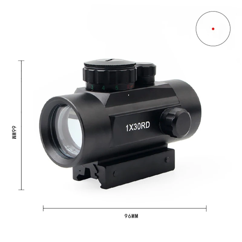 

1X30RD Red Dot Sight Holographic Dot Sight Airsoft Red Green Dot Sight Optics Hunting Scope 11mm 20mm Rail Mount Collimator Sigh