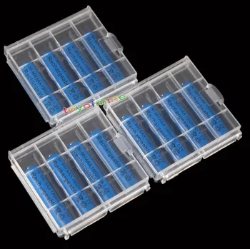 

12x AAA 1800mah NiMH 1.2v 3A Blue Rechargeable Battery + 3x Plastic Battery Case Holder