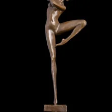 Домашний декор для гостиной, Настенный декор, арт-50 см, Большая бронзовая скульптура, украшение из латуни