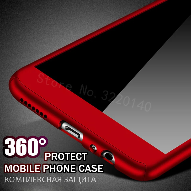 360 Full PC Protect Cover For Huawei P8 Lite 2017 Case For honor 8 lite Luxury Phone Case For Huawei P10 Lite P9 With Glass Film8