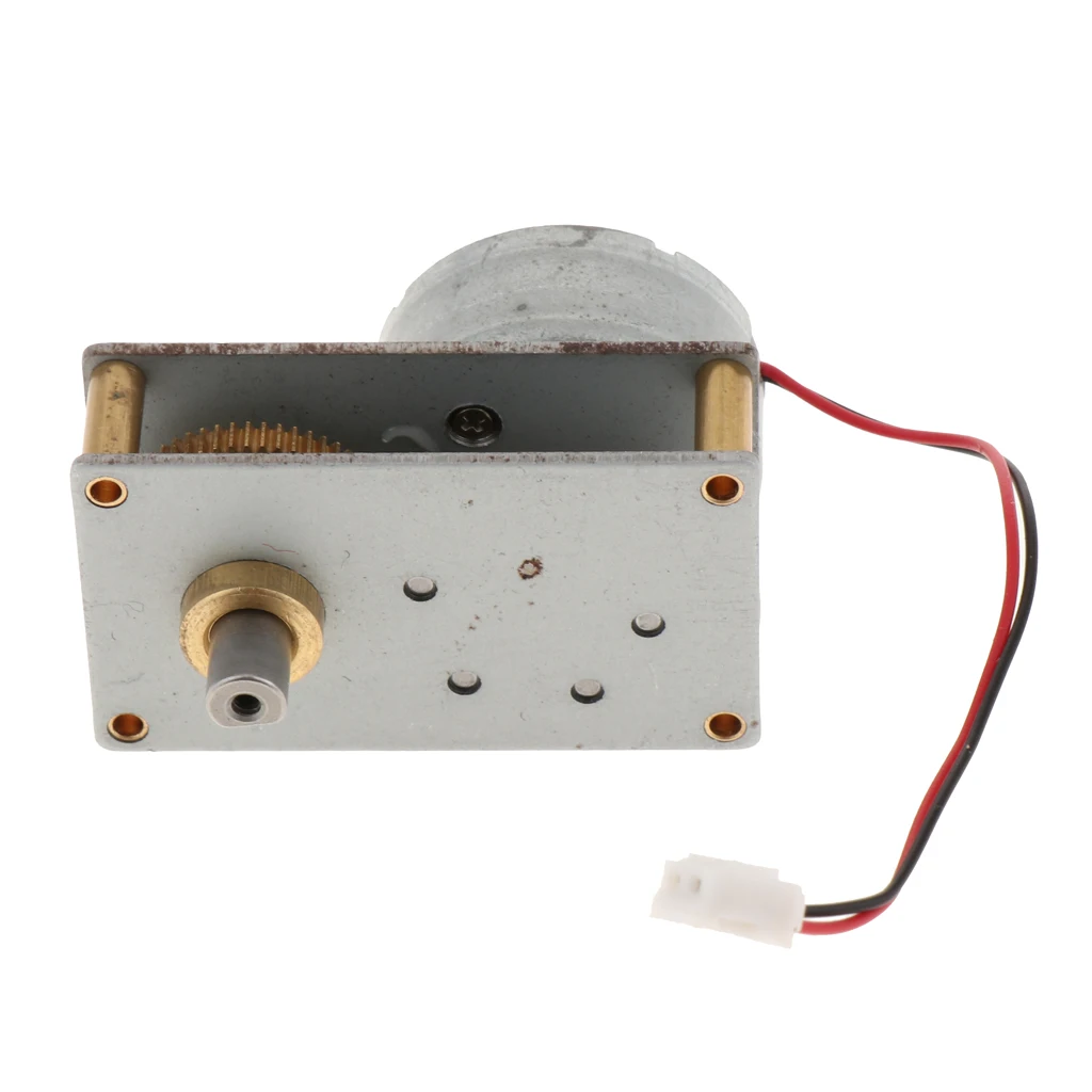 DC 3-12 V Реверсивный высокий Моментный мотор с червячным приводом коробка редуктор электродвигателя 27 об/мин