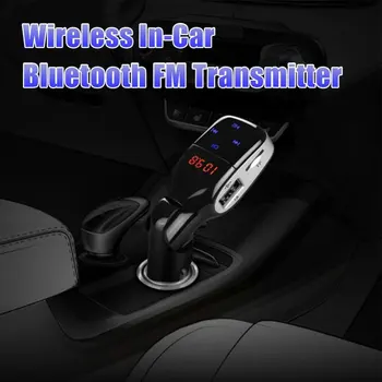 

FM Transmitter, Bluetooth FM Transmitter Radio Adapter Car Kit Dual USB outputs Car Charger MP3 Player SD USB Flash Drive