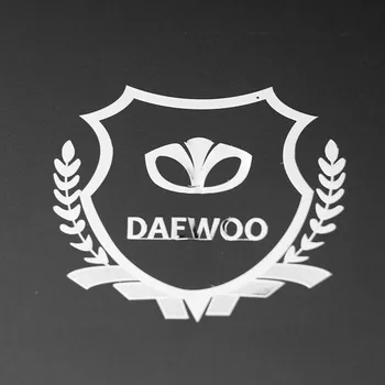

2PCS Excellent 3D metal car sticker Emblem Badge case For Daewoo Logo Winstom Espero Nexia Matiz Lanos ]Accessories Car Styling