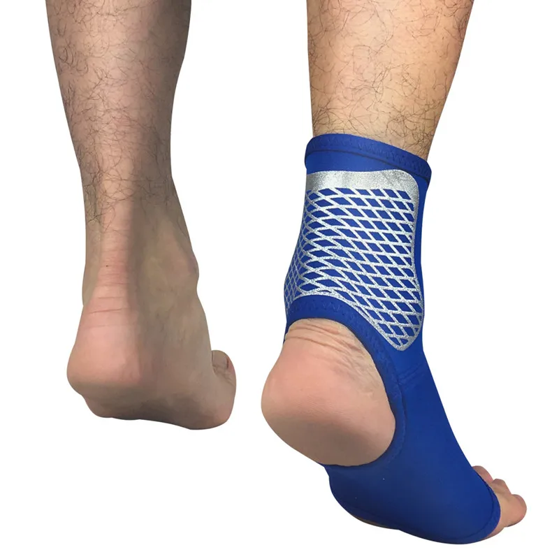 1 шт. Befusy дышащая поддержка лодыжки регулируемая спортивная эластичная поддержка щиколотки подкладка со стяжкой для защиты ног Футбол Баскетбол - Цвет: Blue
