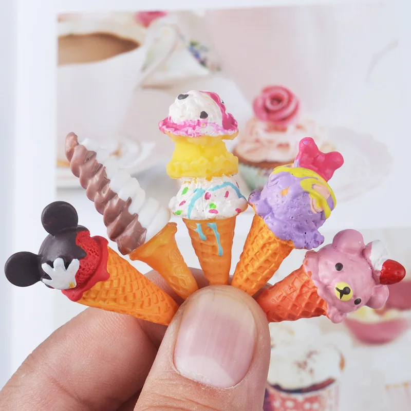 5 шт. мини-кукла для мороженого с героями мультфильмов аксессуары для куклы 1/6 Blyth 1/4 BJD кукольный домик миниатюрные ролевые игрушки кухня еда