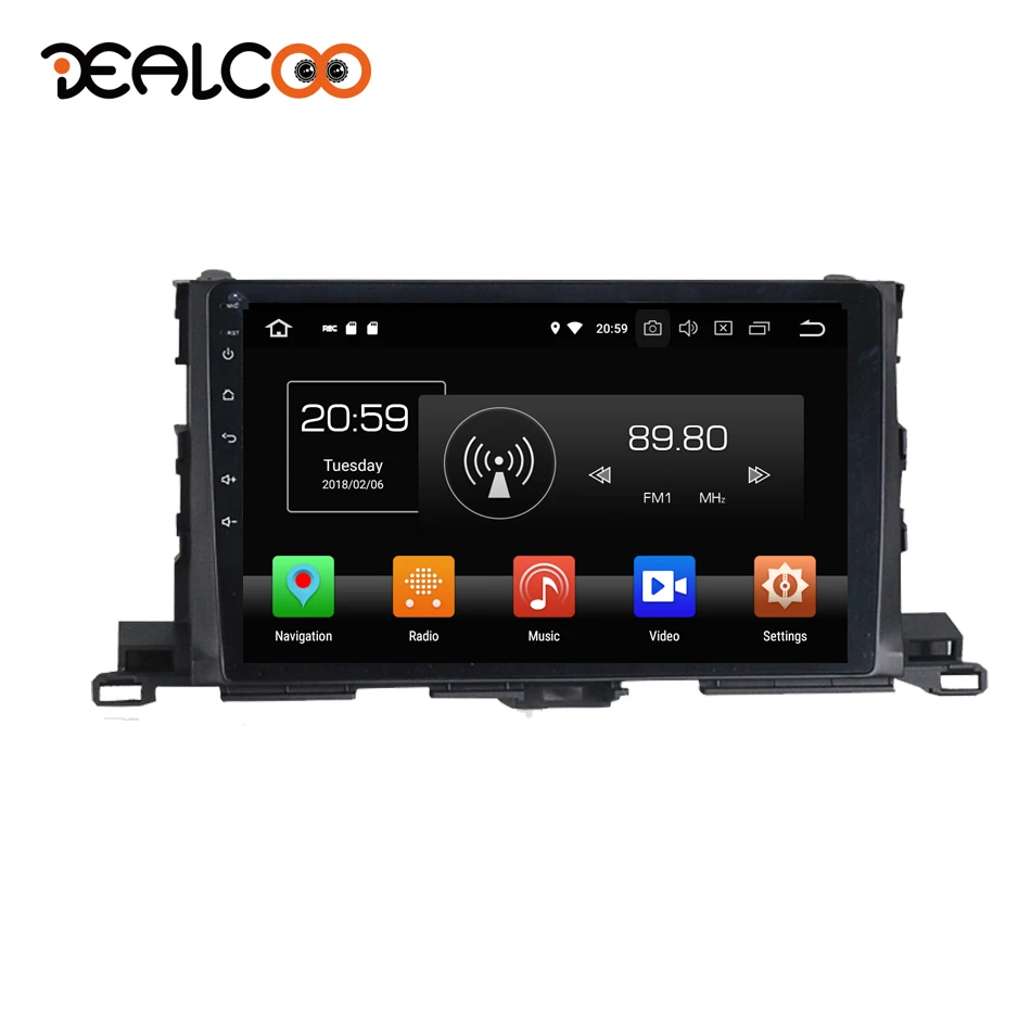 

Dealcoo 2 Din Android Car Radio Android 2Din Car Stereo Double Din Android Car Dvd Player for Toyota Highlander 2015 2016