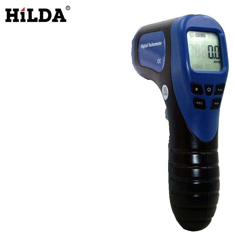 

HILDA Laser Rotational Speed Digital Tachometer for Motorcycle Engine Tachometer for Electric Motors Hand Tools
