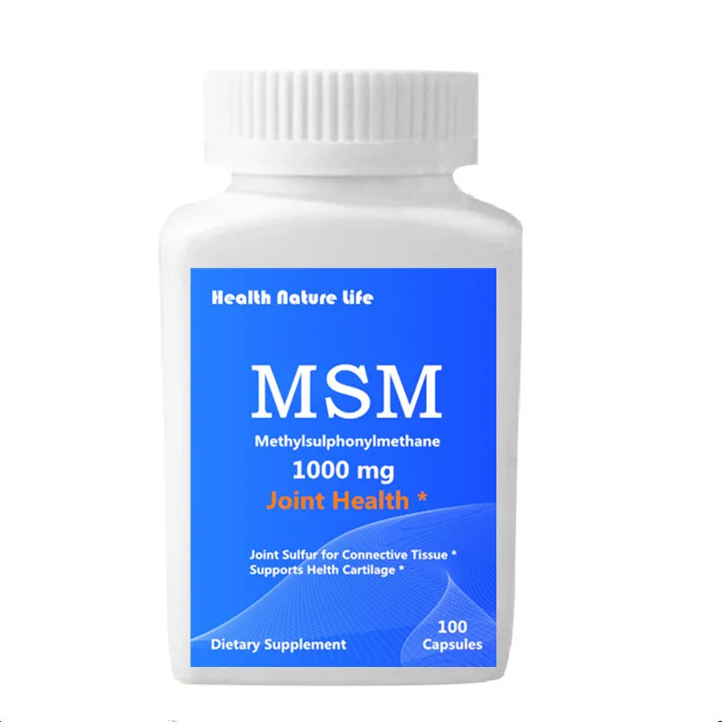 1 bottle MSM(метилсульфонилметан) 1000 мг, 100 капсул-сустав серы для соединительной ткани-поддерживает здоровый хрящ - Цвет: 1 bottle