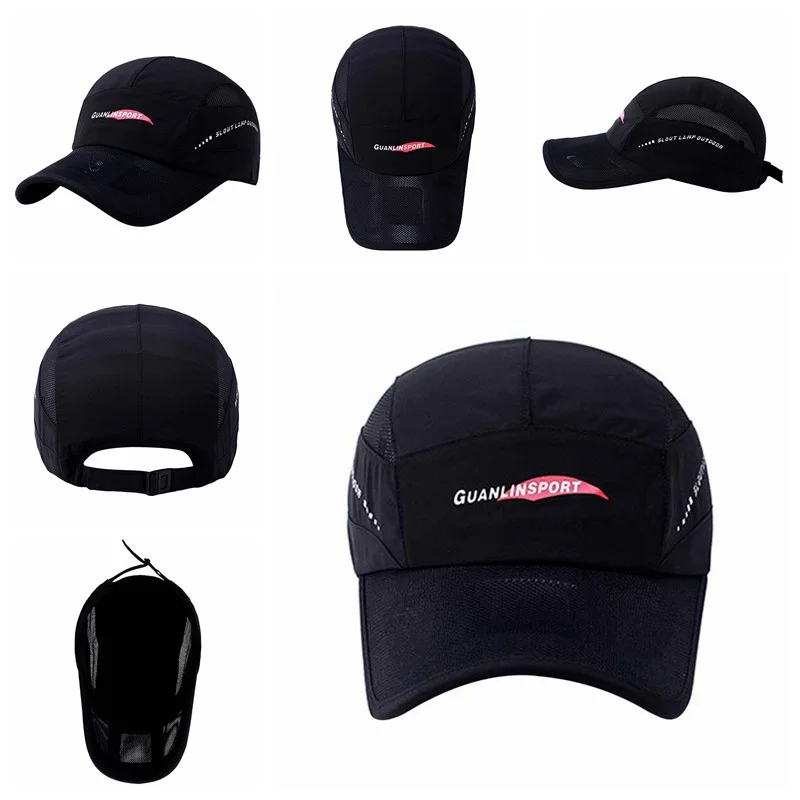 

2019 New Men Women Summer Outdoor Sport Running Caps Mesh Breathable Sunshade Hat Sport Hiking Climbing Cap