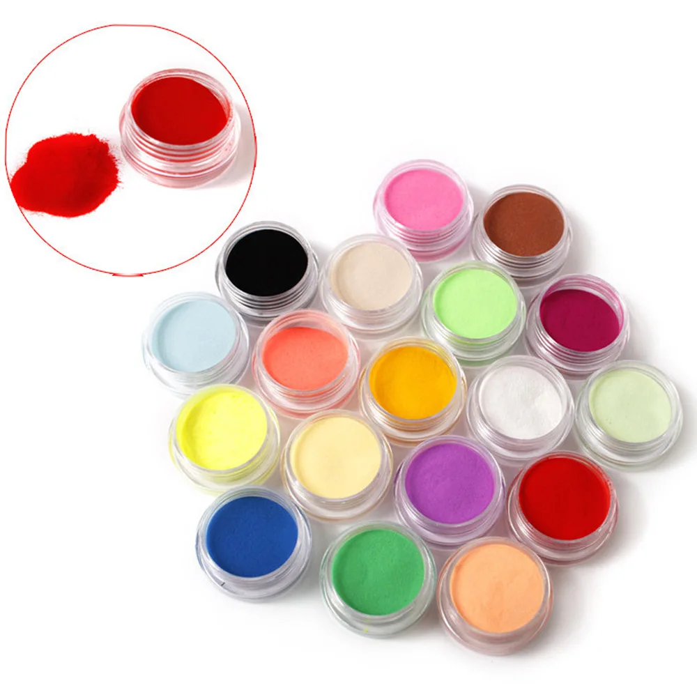 Good Price for  12 Colors Acrylic Powder Dust UV Gel Design 3D Tips Decoration Manicure Nail Art Acrylic Powders & 