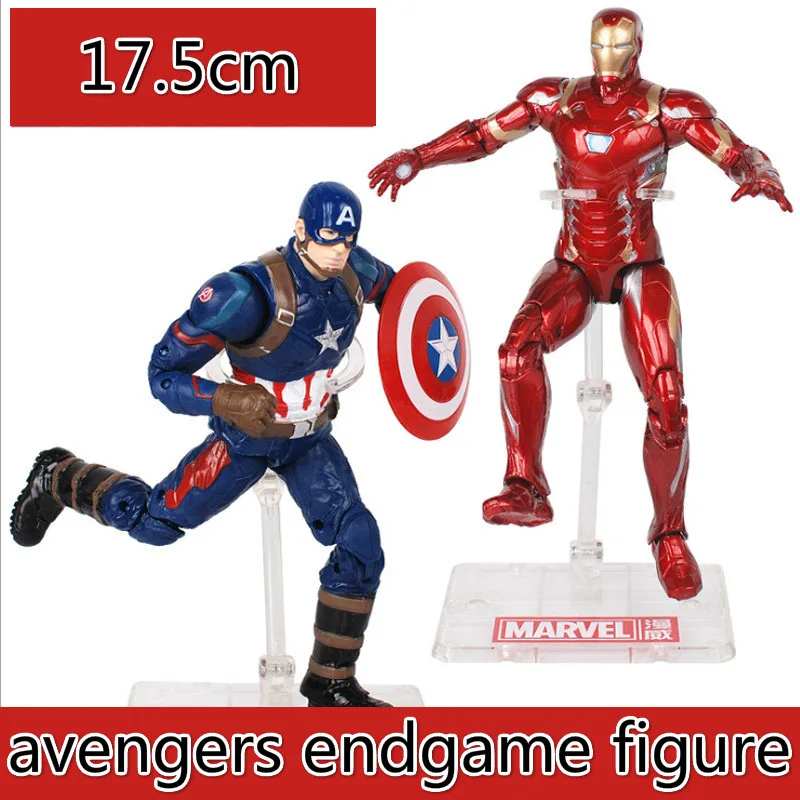 

17.5cm Justice League & Avengers Figure Super Hero Characters Model Vinyl Doll Figures Collectible Model Marvel Toys