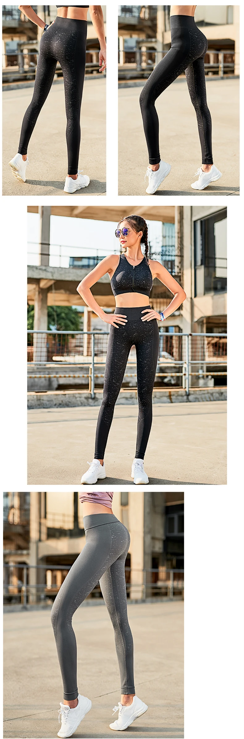 grey fitness leggings