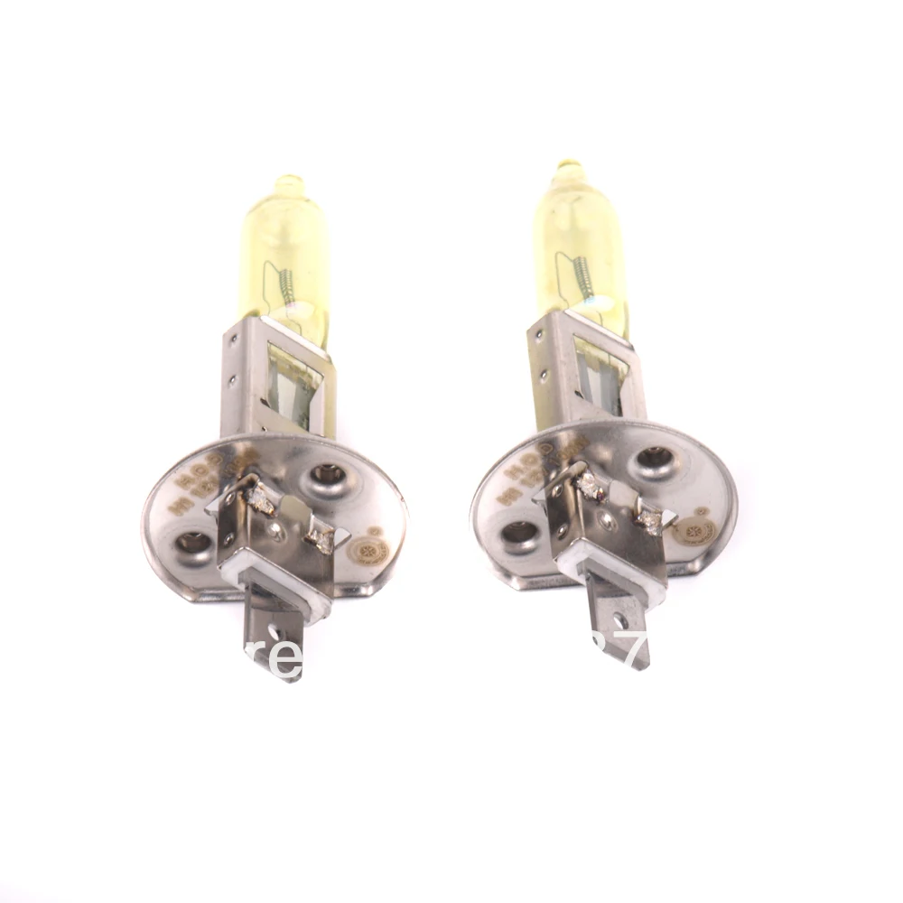 

2 x H1 P14.5s 12V 3000K 100W Golden Yellow Auto Car HOD Halogen Bulbs Lamps Headlight Bulbs for volkswagen skoda kia lada