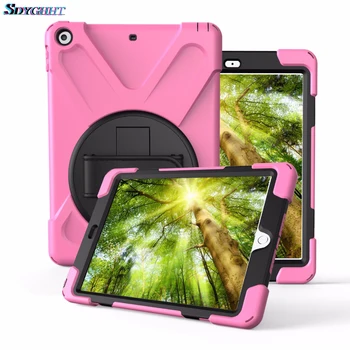 

Case For New iPad 9.7 2017 2018 Model A1822 A1823 A1893 Cover Kids Safe Shockproof Heavy Duty Silicone Hard Cover kickstand