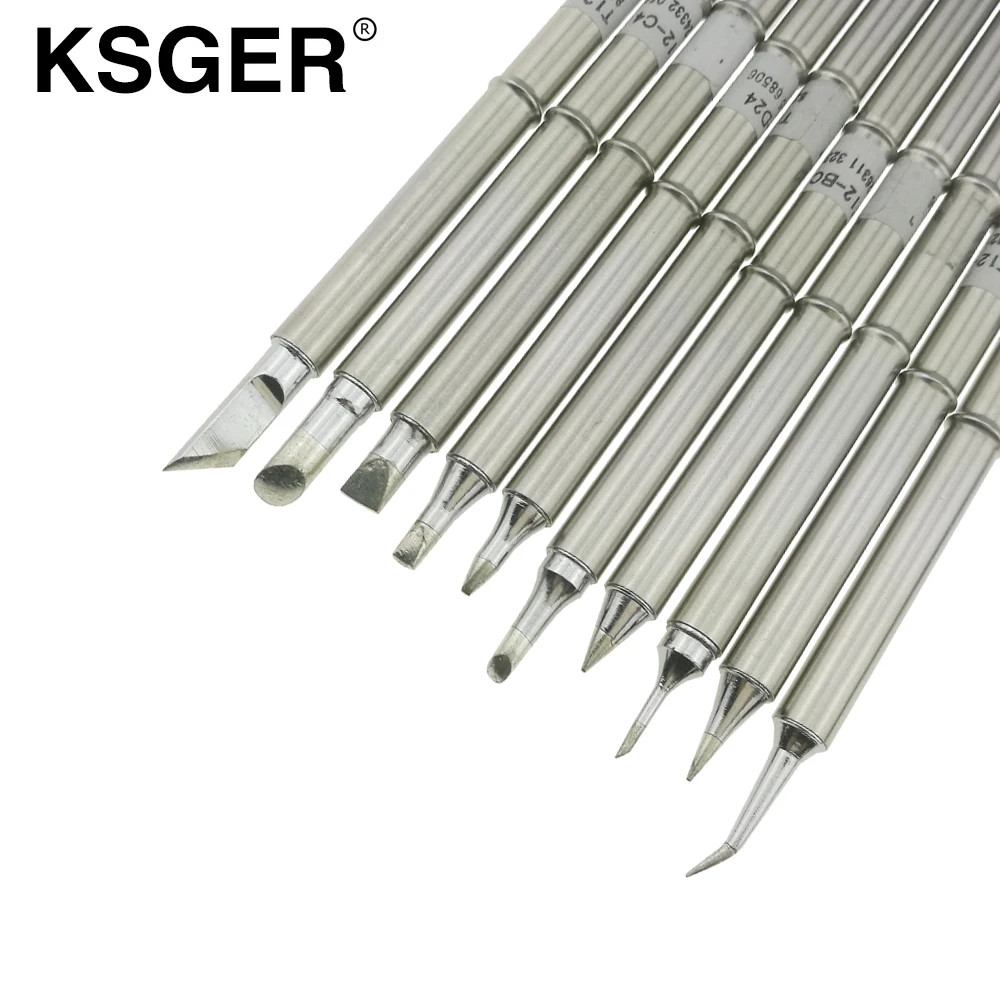 Серебряные наконечники для паяльника KSGER T12 ручка паяльной станции сменная