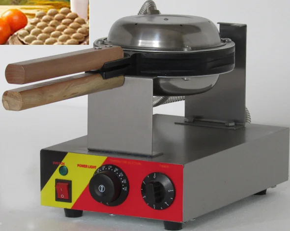 

Hongkong Stainless Steel Electric Egg cake oven;QQ Egg Waffle Maker;egg wafer iron machine