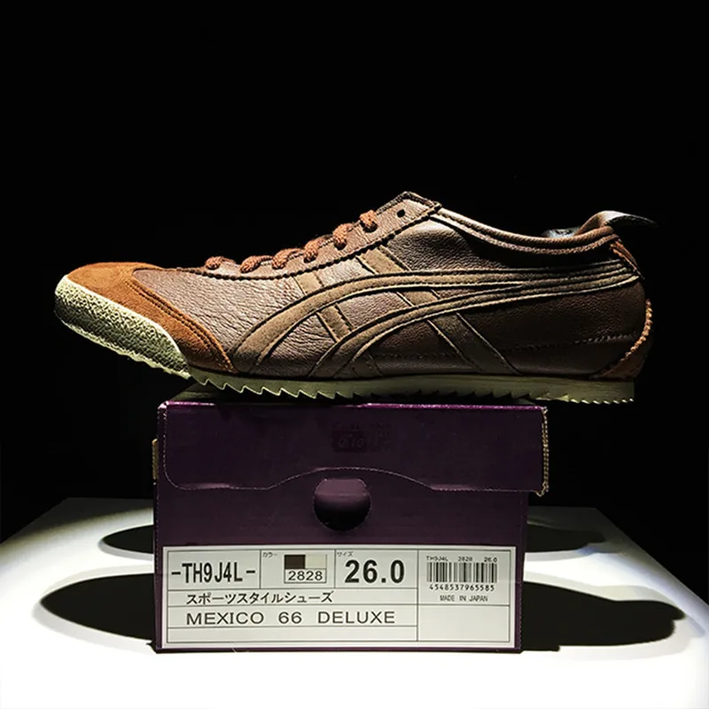 onitsuka tiger mexico 66 brown leather