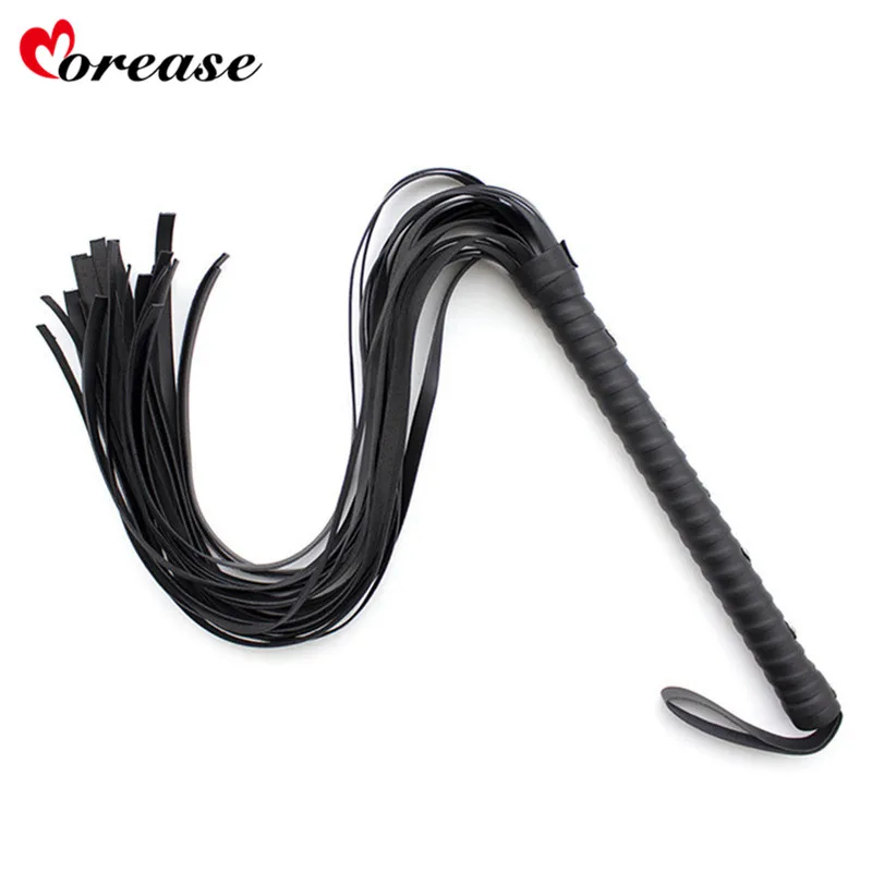 Morease 75cm Whip Slave Bondage Leather Flirt Flogger Spanking Sexy