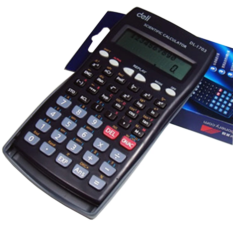 2018 Deli الساخنه بيع 1703 Calculatrice العلمية حاسبة 218 وظائف الاغلاق التلقائي أفضل ل العلامة التجارية 991ES زائد