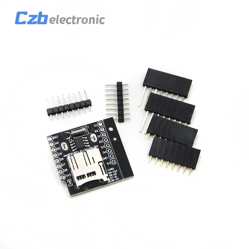 HX18B024 Real Time Clock Data Log Logger Shield for WEMOS D1 Mini With Micro SD +RTC DS1307 Clock For Arduino Raspberry(7)