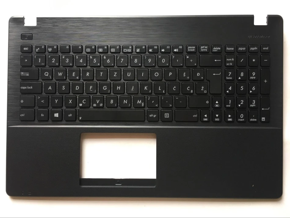 WB West Balkans For Asus X551 X551C X551M X551S Laptop keyboard Black with Palmrest Upper keyboard  WB Layout