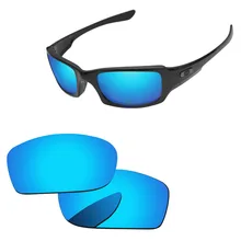 Поликарбонат-Голубой Зеркальный Сменный объектив для Fives квадратные солнечные очки Рамка UVA и UVB Защита