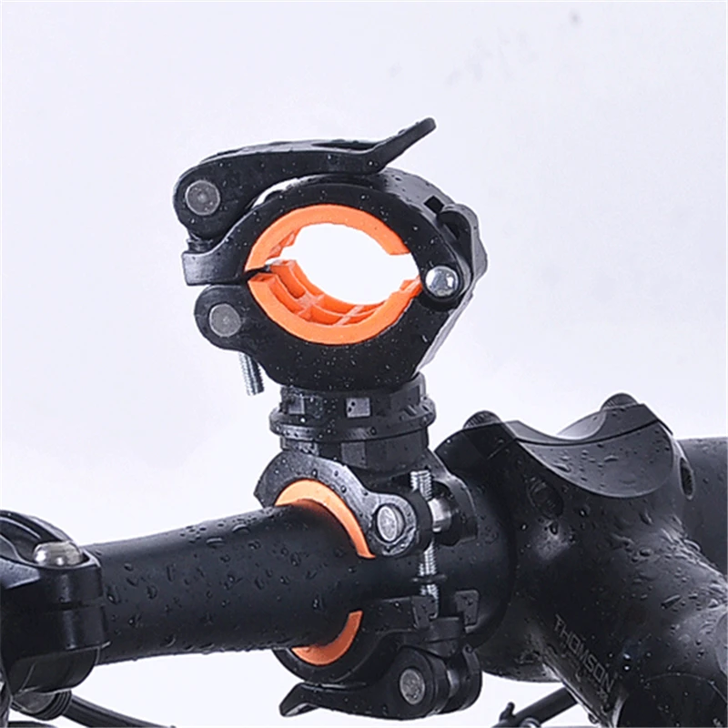 

UpperX 360 Degree Rotating Cycling Bike Light Double Holder LED Front Flashlight Lamp Pump Handlebar Mount Cycling Accessories