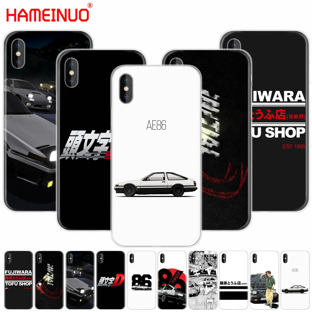 

HAMEINUO AE86 Initial D cell phone Cover case for iphone X 8 7 6 4 4s 5 5s SE 5c 6s plus