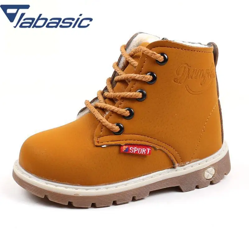 

JABASIC Winter Keep Warm Martin Bota Kids Motorcycle Winter Warm Kids Snow Boots Brand Girls Princess Shoes Cow Muscle Botas