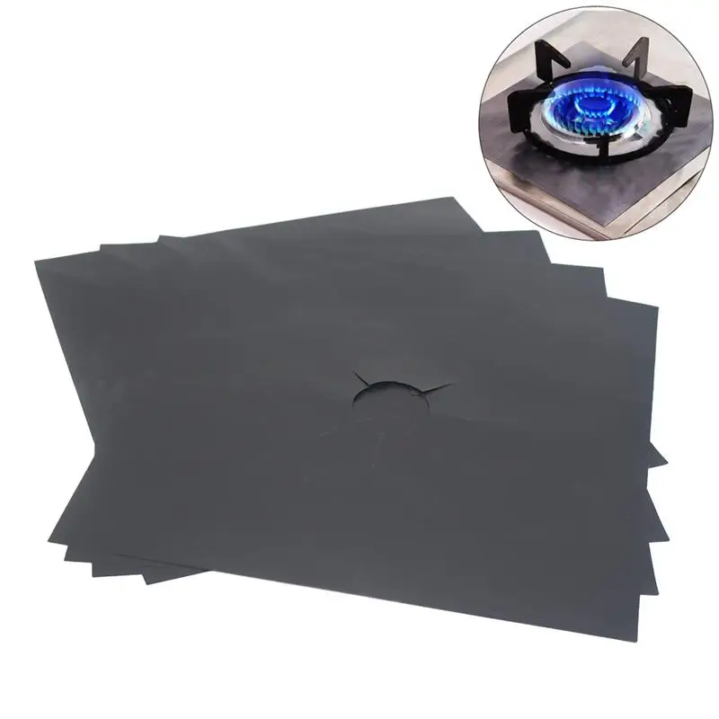 Buy 4pcs Universal Oven Liner Gas Hob Protector Sheets