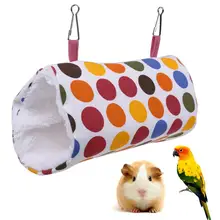 Pet Parrot Bird Toy Hammock Bed Fluffy Warm Hanging Cave Cage Bird Nest Shed Plush Snuggle