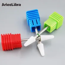 AriesLibra, керамическое сверло для дизайна ногтей, маникюрное сверло, сверло для ногтей, биты-аксессуары, керамические фрезы для ногтей