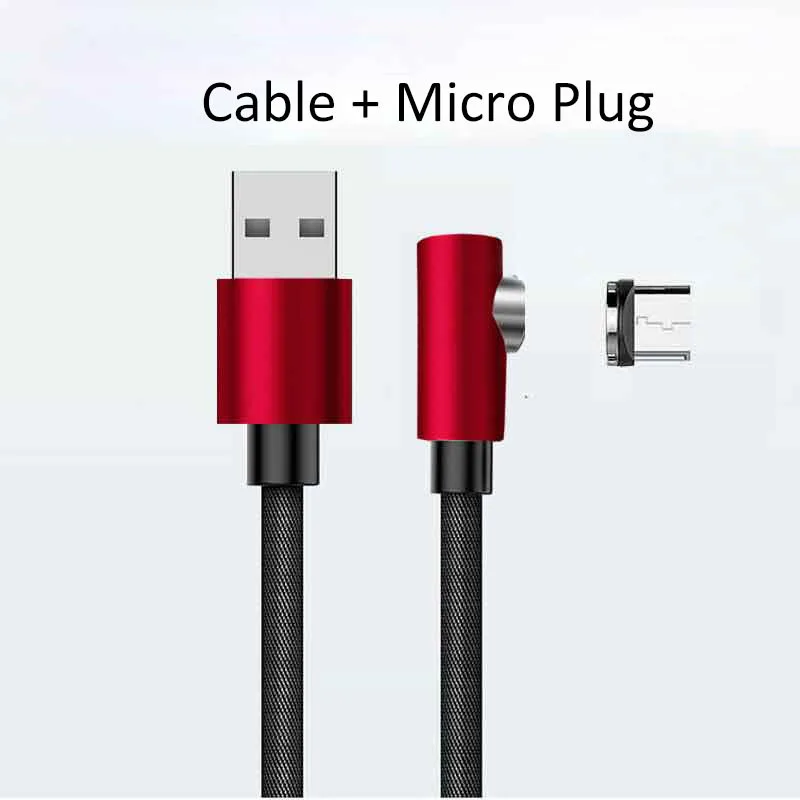 Магнитный кабель Suntaiho Micro usb type C для зарядки iPhone XR XS MAX X 7 8 для samsung S9 Магнитный кабель для мобильного телефона USB шнур - Цвет: Red for Micro