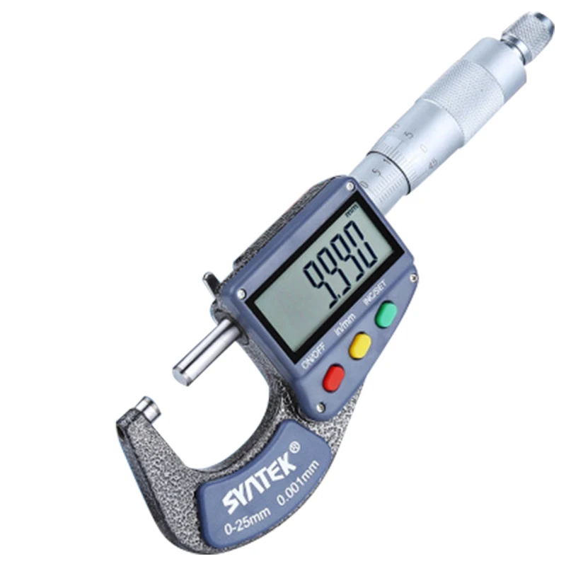 

MX-DEMEL Large Screen 0-25mm Electronic Digital Micrometer 0.001mm Outside Diameter Micrometer Carbide Tip Measure Tools