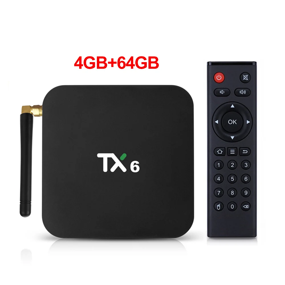4K Smart tv Box Android 9,0 TX6 Allwinner H6 4GB ram 64GB rom 2G/16G 32G BT 2,4G/5 GHz двойной WiFi медиаплеер TX6 MINI - Цвет: 4GB64GB