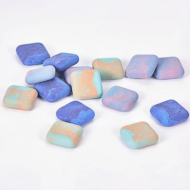 

1 Pcs Kawaii Colorful Simulation Marble Stone Shape Rubber Pencil Erasers Soft Erasers Painting Sketch Tools Stationery
