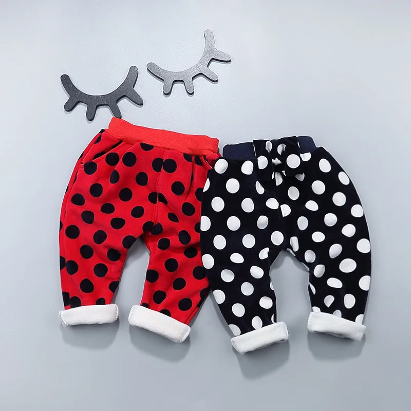 BibiCola Baby Pants Girls Winter Warm Leggings Kids Boys Velvet
