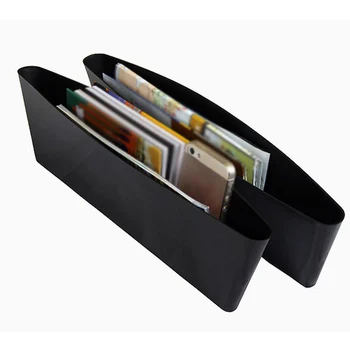 

2pcs Car Storage Box PVC Auto Car Seat Gap Pocket Catcher Organizer Leak-Proof Storage Box Auto Bag Container Holder