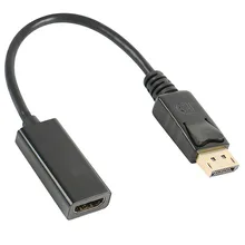 Дисплей Порт DP к HDMI адаптер 1080P Дисплей порт кабель конвертер для hp DELL ноутбук ПК проектор компьютер Ноутбук HD аудио