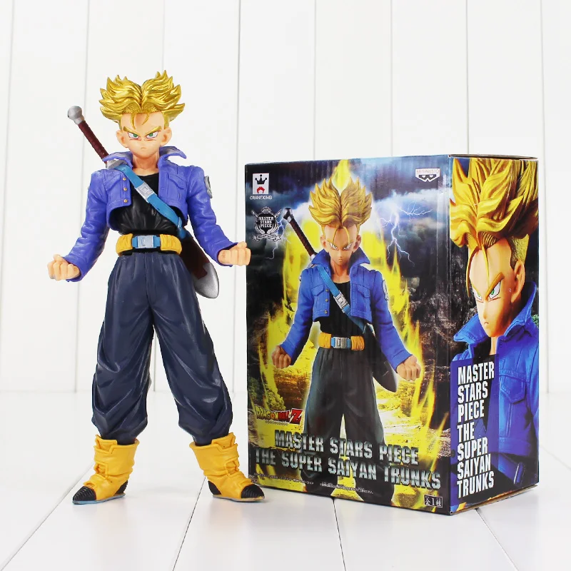 25cm Dragon Ball Z Figure Toy Trunks Super Saiyan With Sword Master Stars Piece Anime DBZ