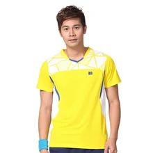 Quick Dry Sportswear Men Badminton Jersey Polyester Material Sports Tee Plus Size Tennis t shirt 11107