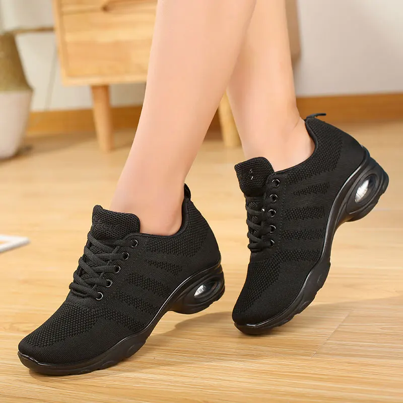 MWY Soft Outsole Air Cushion Bottom Breathable Dance Sneakers Women Scarpe Danza Modern Jazz