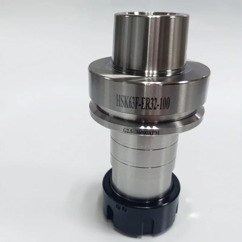 

HSK63F ER32 ER40 100L Precision 0.002mm high-speed woodworking machine CNC tool holder, fine engraving machine, engraving machin