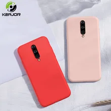 Keajor Case For Oneplus 7 Pro Case Luxury Liquid Silicone Soft Cover TPU Armor Baby Skin Bumper For One plus 7 Pro Cover Funda