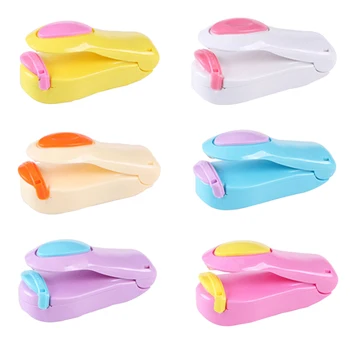 

Portable Clips Handheld Mini Electric Heat Sealing Machine Impulse Sealer Seal Packing Plastic Bag Work Clips Office Supply