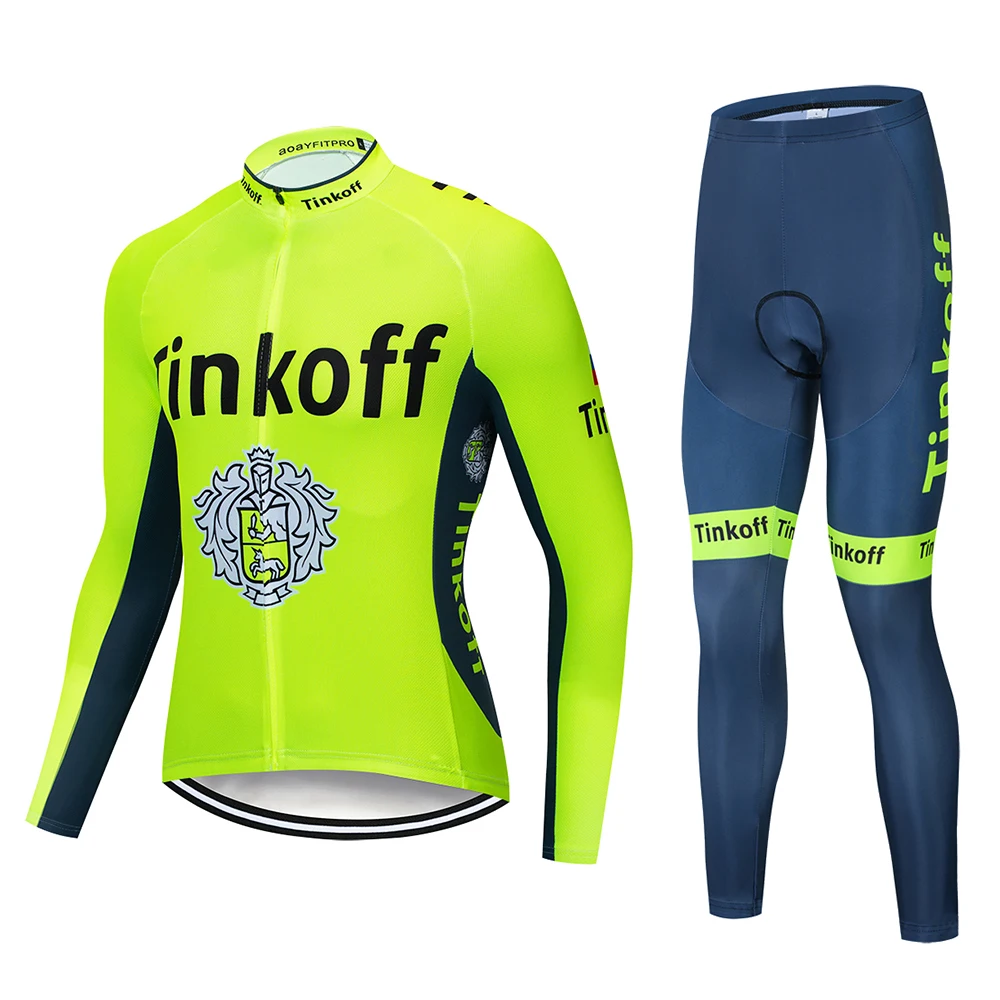 Tinkoff 2020 Pro team с длинным рукавом Велоспорт Джерси гоночный велосипед одежда MTB