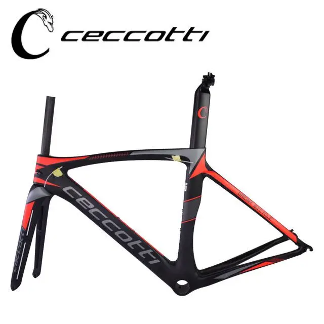 Discount 2017 new carbon road bike frame all internal Derailleur Cables Carbon Road Frame made in China cheap road framesets 1