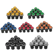 Brand New Set of 10 Motorcycle M5 x 16mm CNC Windscreen Windshield Screw Bolts Nuts Kit