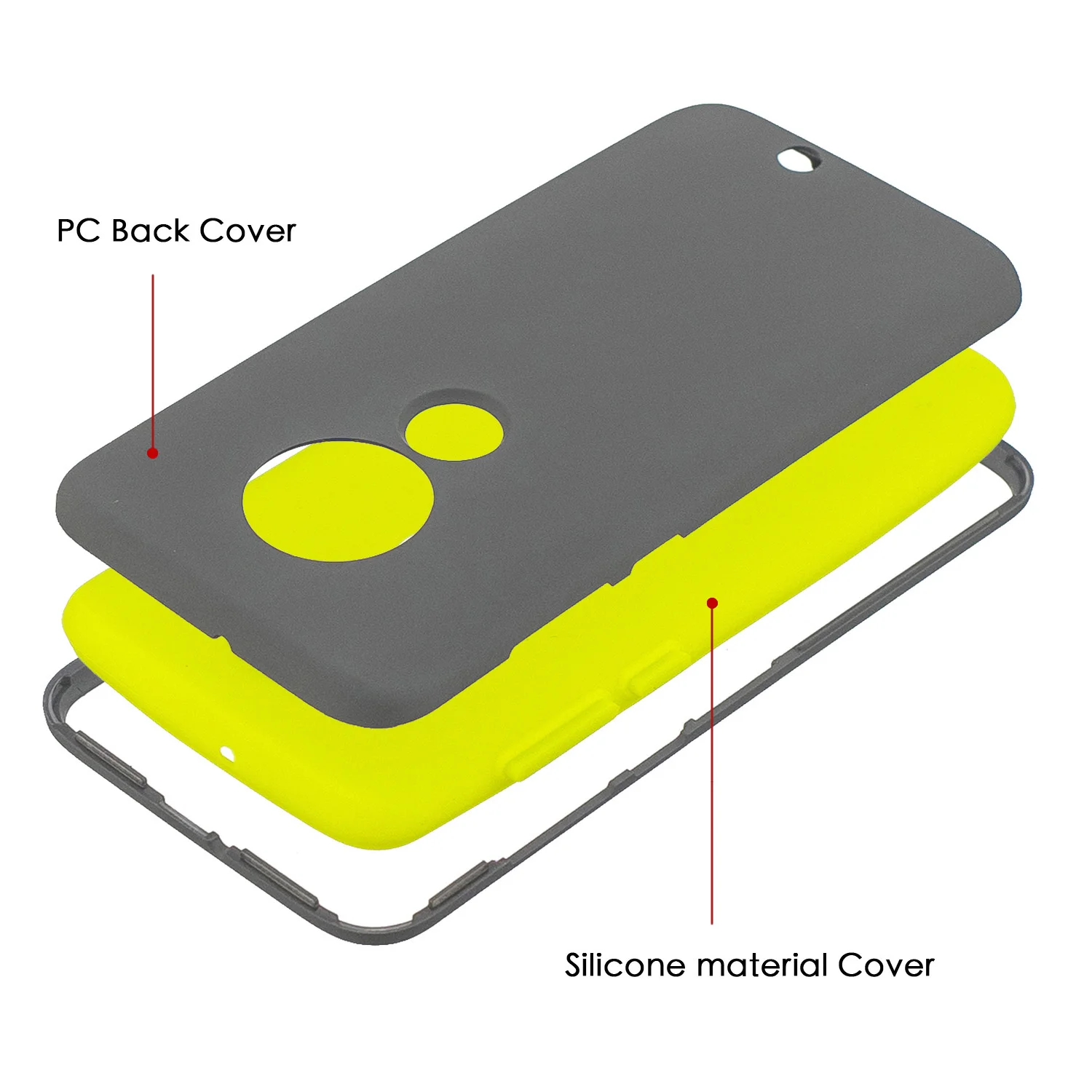 20pcs/lot Three in one hand oil PC+Silicone cell phone case cover for Moto G7 G7 Power hard plastic cover case
