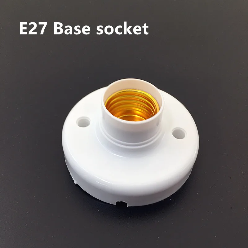 

E27 Socket Plastic light holder base AC250V 6A lamp fitting fix base LED Lamp aging test holder base socket for E27 Bulb 1pcs
